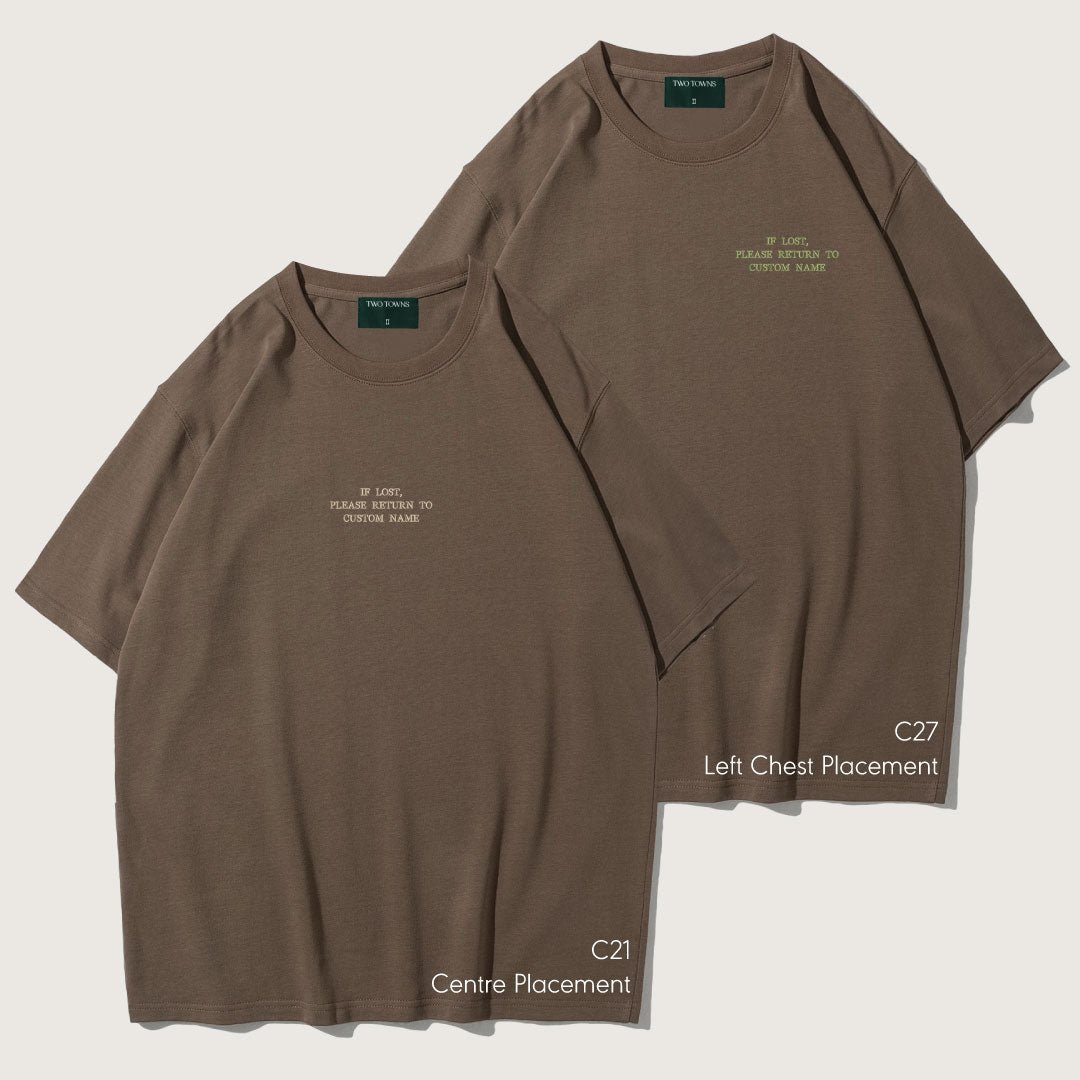 If Lost Please Return To Custom Name Tee